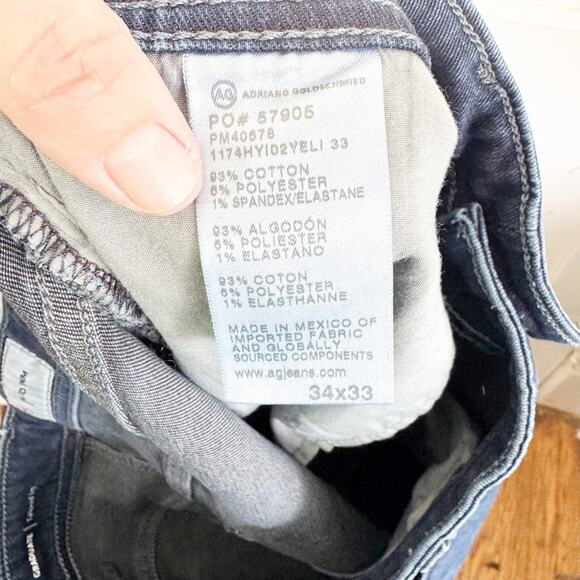 Adriano Goldschmeid AG Graduate Men’s Tailored Leg Jeans 34 x 33 Dark Wash - Picture 10 of 11